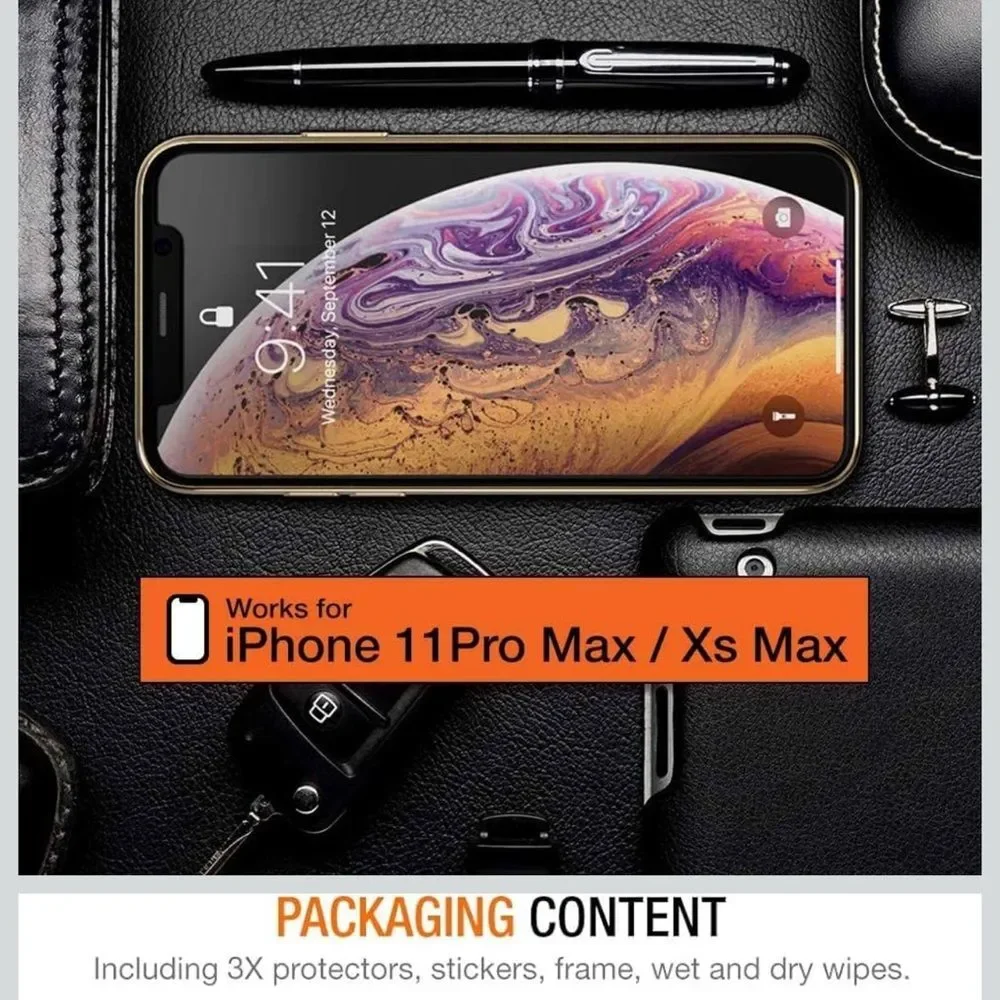 Trianium (3 Pack)Glass Screen Protector For Apple iPhone 11 Pro Max iPhoneXS Max